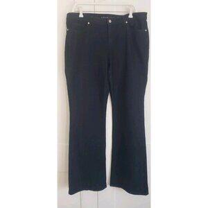 MICHAEL KORS WOMAN'S  HIGH RISE FLARED DARK RINSE 5-POCKET JEANS SZ 14